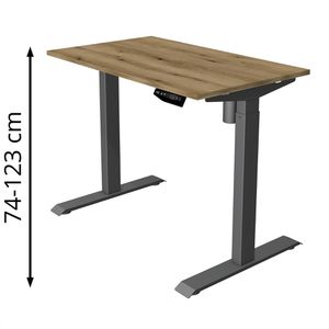Produktbild für Schreibtisch Kerkmann Move 1, eiche / anthrazit