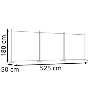 Produktbild für Paravent vidaXL Raumteiler, innen, 3-teilig