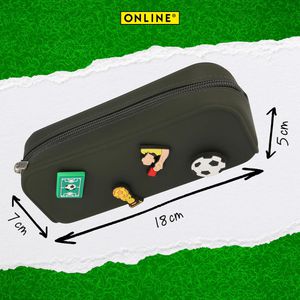Produktbild für Federmäppchen Online Silikon Pins Soccer