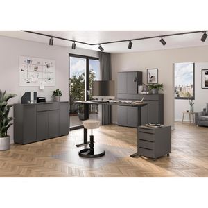 Produktbild für Sideboard Germania Mailand, 4374-547, aus Holz, graphit