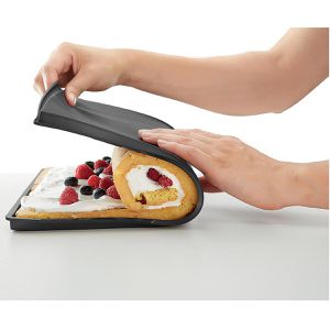 Produktbild für Backmatte Lekue mit Auslaufschutz, aus Silikon