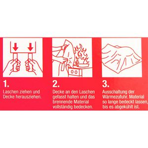 Produktbild für Löschdecke Gloria GLD120, DIN EN 1869