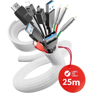 Kabelschlauch Label-the-cable PRO 5120, weiß