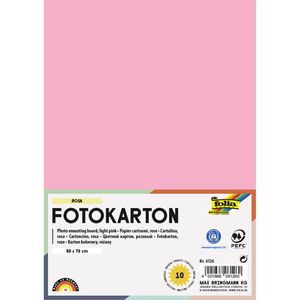 Folia Fotokarton 6126, 50 x 70 cm, rosa, 300g/m², 10 Blatt