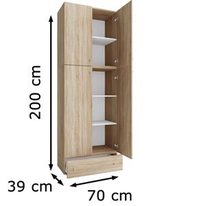 Produktbild für Aktenschrank VCM Lona XXL 917793, aus Holz