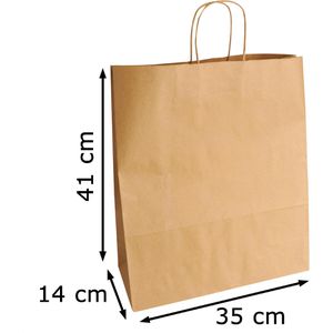Produktbild für Papiertüten Papstar 88416, braun