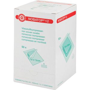 Produktbild für Vlieskompressen Nobamed Nobatop 12, 6-lagig, steril