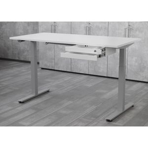 Produktbild für Unterbau-Schublade Hammerbacher UCT2/W, weiß, aus Metall