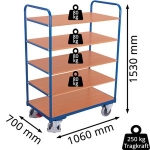 Produktbild für Etagenwagen VARIOfit sw-700.246
