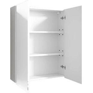 Produktbild für Spiegelschrank Vicco Fredd, weiß hochglanz
