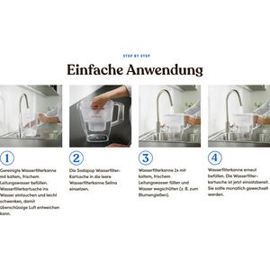 Produktbild für Wasserfilter-Kanne Sodapop Selina, 3 Liter