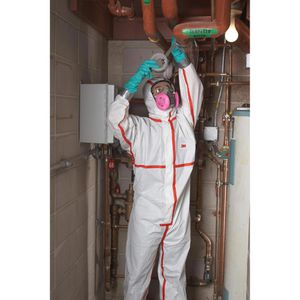 Produktbild für Schutzanzug 3M 4565, weiß-rot, 20 Stück