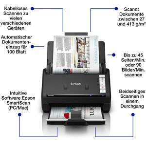 Produktbild für Scanner Epson WorkForce ES-550W, bis A4
