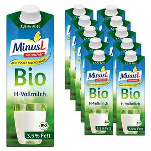 Milch MinusL H-Vollmilch, Fettgehalt 3,5%