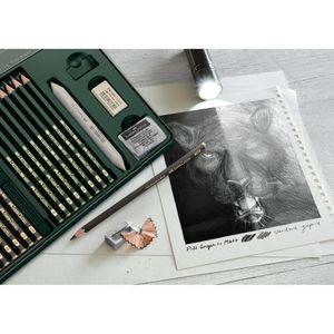 Produktbild für Graphitstifte Faber-Castell 9000 &amp; Pitt Matt Set