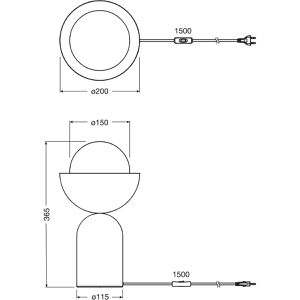 Produktbild für Tischlampe OSRAM Decor Bowl, mit E14-Fassung