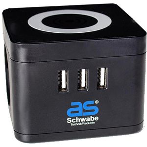 Steckdosenwürfel as-Schwabe 18220, mit 1,5 Kabel