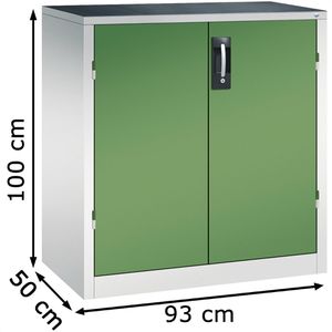 Produktbild für Werkzeugschrank CP-Möbel 8821-5035, aus Metall, grau / grün