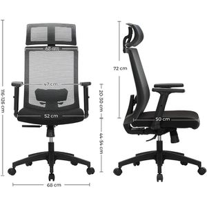 Produktbild für Bürostuhl Songmics OBN55BG