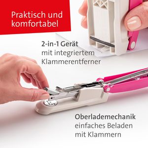 Produktbild für Heftgerät Novus E 20 fresh, 60-E2069, inkl. 200 Heftklammern