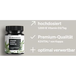 Produktbild für Vitamin-D natural-elements 120 Weichkapseln