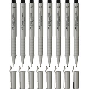 Produktbild für Fineliner Faber-Castell Ecco Pigment, schwarz