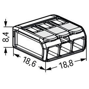 Produktbild für Verbindungsklemme Wago Compact, 221-483, 3 Leiter