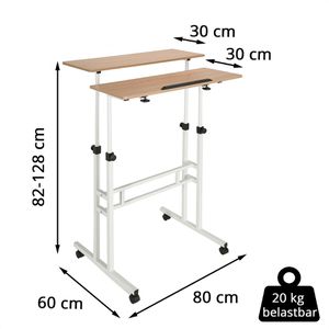Produktbild für Computertisch hJh-OFFICE Workstation I, mit Rollen