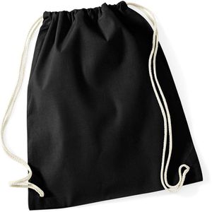 Produktbild für Turnbeutel Westford-Mill W110 Cotton Gymsac, black
