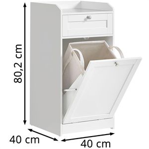 Produktbild für Badschrank Vasagle BBC741W01, weiß