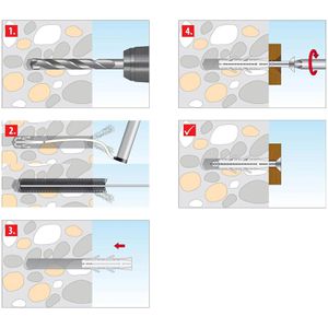 Produktbild für Schrauben-Dübel-Set Tox 013601081, Barracuda 10/50