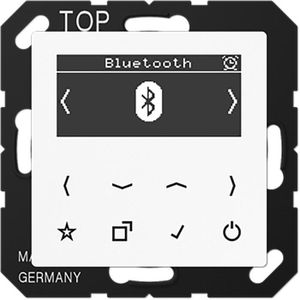 Jung Radio Smart, DAB A BT WW, DAB+, Bluetooth, Unterputz-Radio, alpinweiß