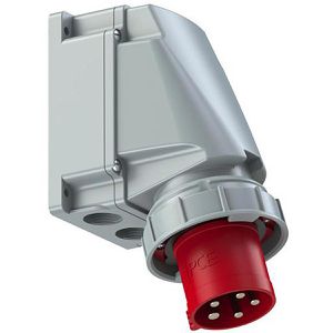 CEE-Wandstecker PCE-Electric 535-6, 5-polig