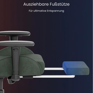 Produktbild für Gaming-Stuhl FlexiSpot R1, mit Fußstütze