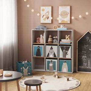 Produktbild für Bücherregal Vicco Nove, weiß / eiche