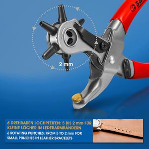 Produktbild für Lochzange S&amp;R 274100240, Revolverlochzange