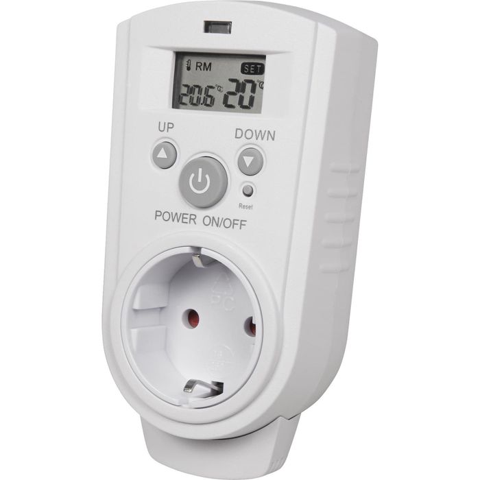 McPower Steckdosenthermostat TCU-441, für Heizung oder Klimagerät