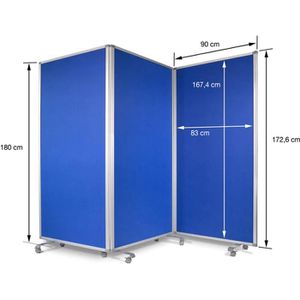 Produktbild für Stellwand Master-of-Boards fd-27506, auf Rollen, 3-teilig