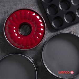 Produktbild für Backform wenco 555883, mit Flach- &amp; Rohrboden, aus Stahl