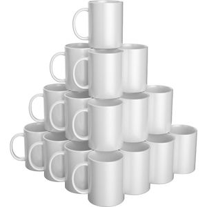 Cricut Kaffeebecher Ceramic Mug Blank 2008945, Keramik, weiß, 425ml, 36 Stück , 36 Stück