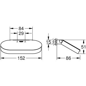 Produktbild für Toilettenpapierhalter GROHE Selection, 41069000, verchromt
