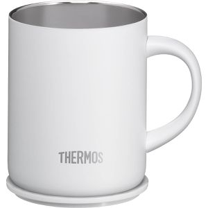 Produktbild für Thermobecher Thermos Longlife Cup white mat, mit Henkel, weiß
