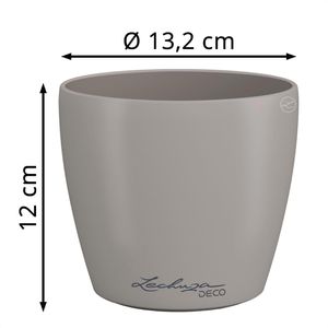 Produktbild für Übertopf Lechuza-DECO 12, sandbraun, Ø 13 x 12 cm