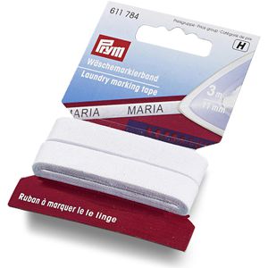 Produktbild für Namensetiketten Prym Wäschemarkierband, weiß