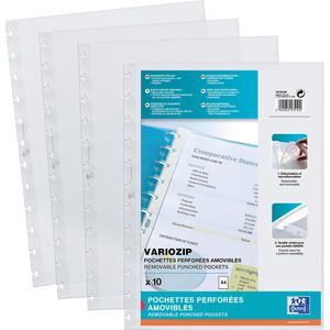 Prospekthüllen Oxford manageMe! Vario Zipp, A4