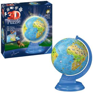 Produktbild für Puzzle Ravensburger 11274, Puzzle-Kinderglobus mit Licht
