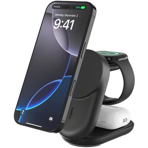 Produktbild für Ladestation Belkin UltraCharge, faltbar, 3in1 mit Qi2