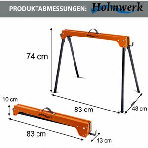 Produktbild für Arbeitsbock Holmwerk 28488, bis 1000kg
