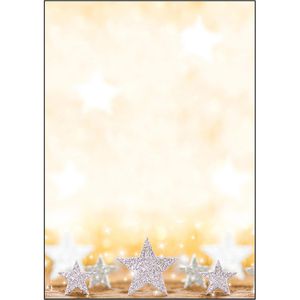 Weihnachtsbriefpapier Sigel DP029 Glitter Stars