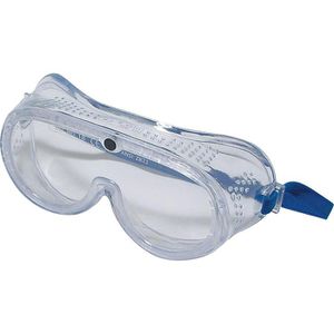 Silverline Schutzbrille MSS160, klar, Vollsichtbrille, blau, für Brillenträger